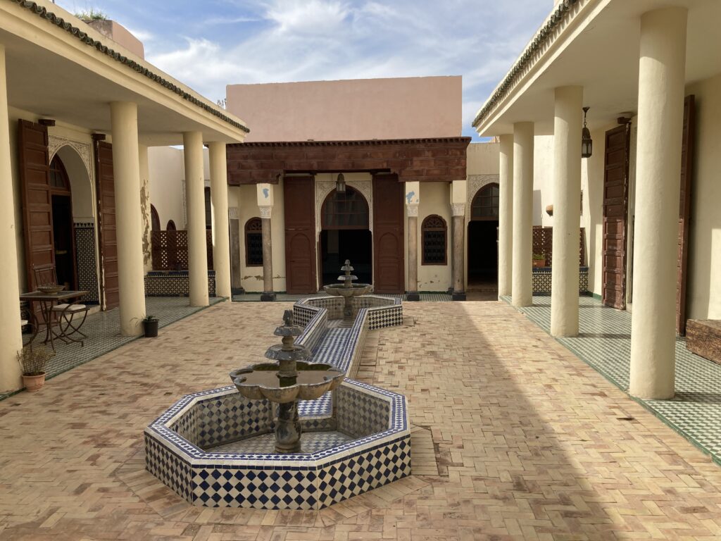 A view of the courtyard inside the Musee De Meknes