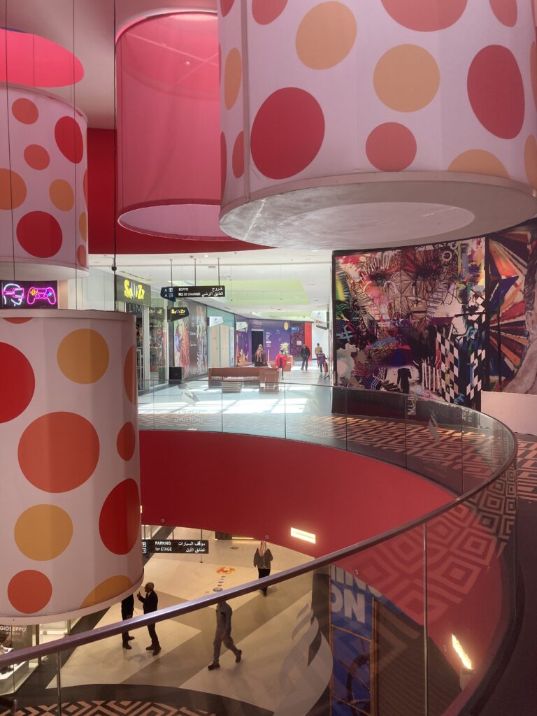 A view inside in the Marina Mall in Casablanca