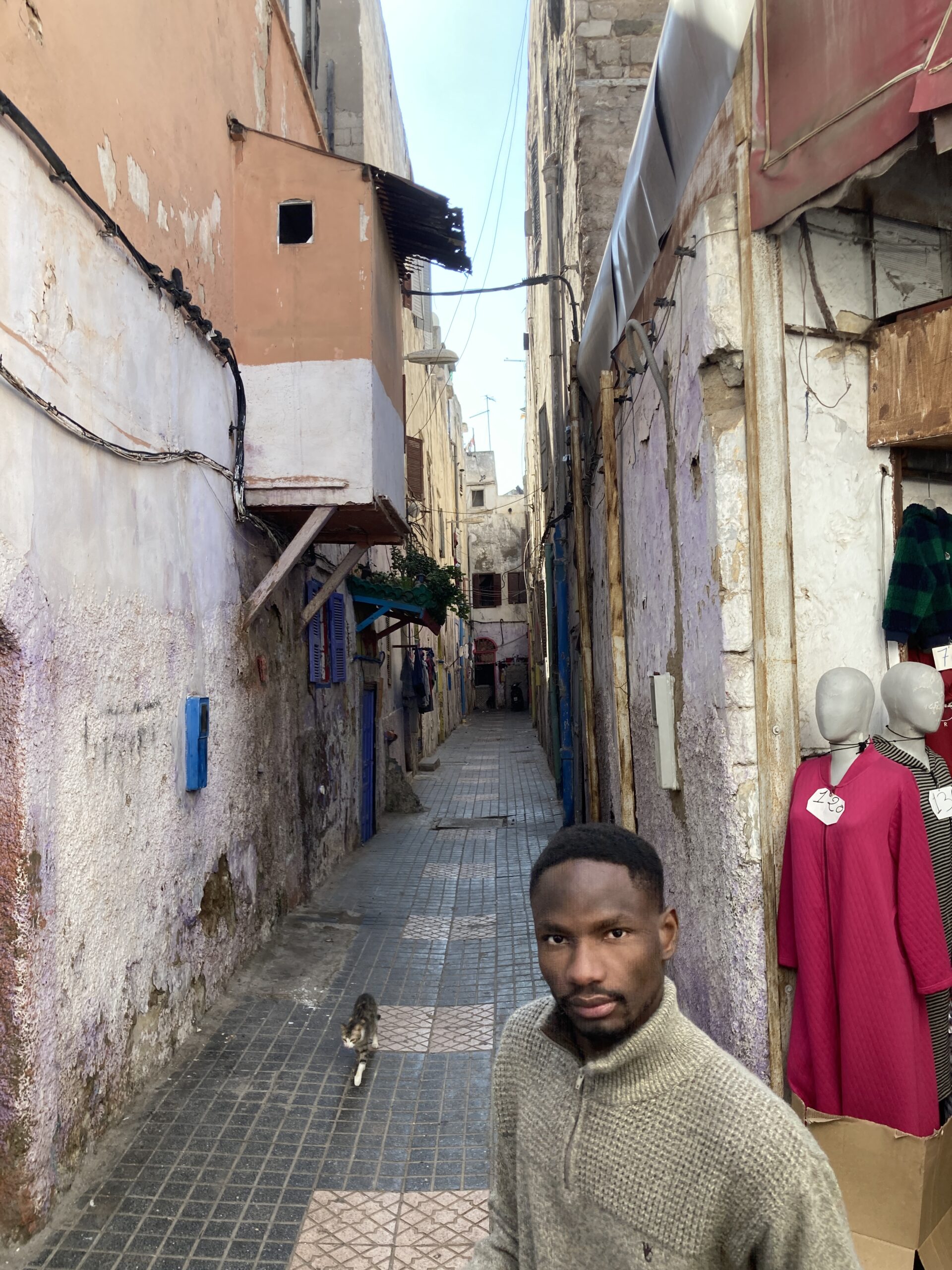 A scene in the old medina in Casablanca