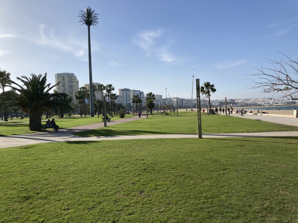 A view of Corniche Gardens near Tangier Beach