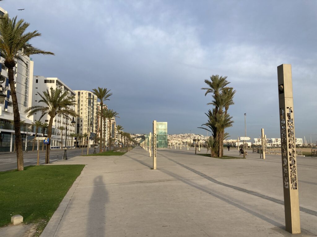 A view of Avenue Mohammed VI near the beach