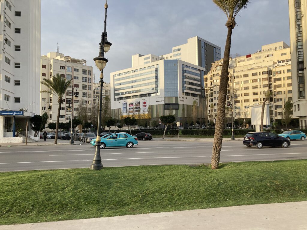 A view of Avenue Mohammed VI looking towards the Ibn Batouta Mall