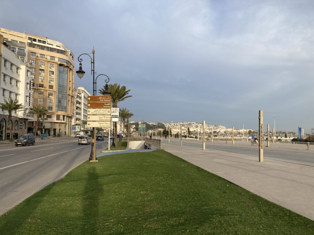 A view of Avenue Mohammed VI near the beach