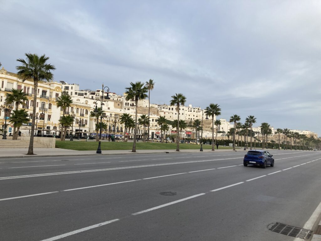 A view of Avenue Mohammed VI near the beach