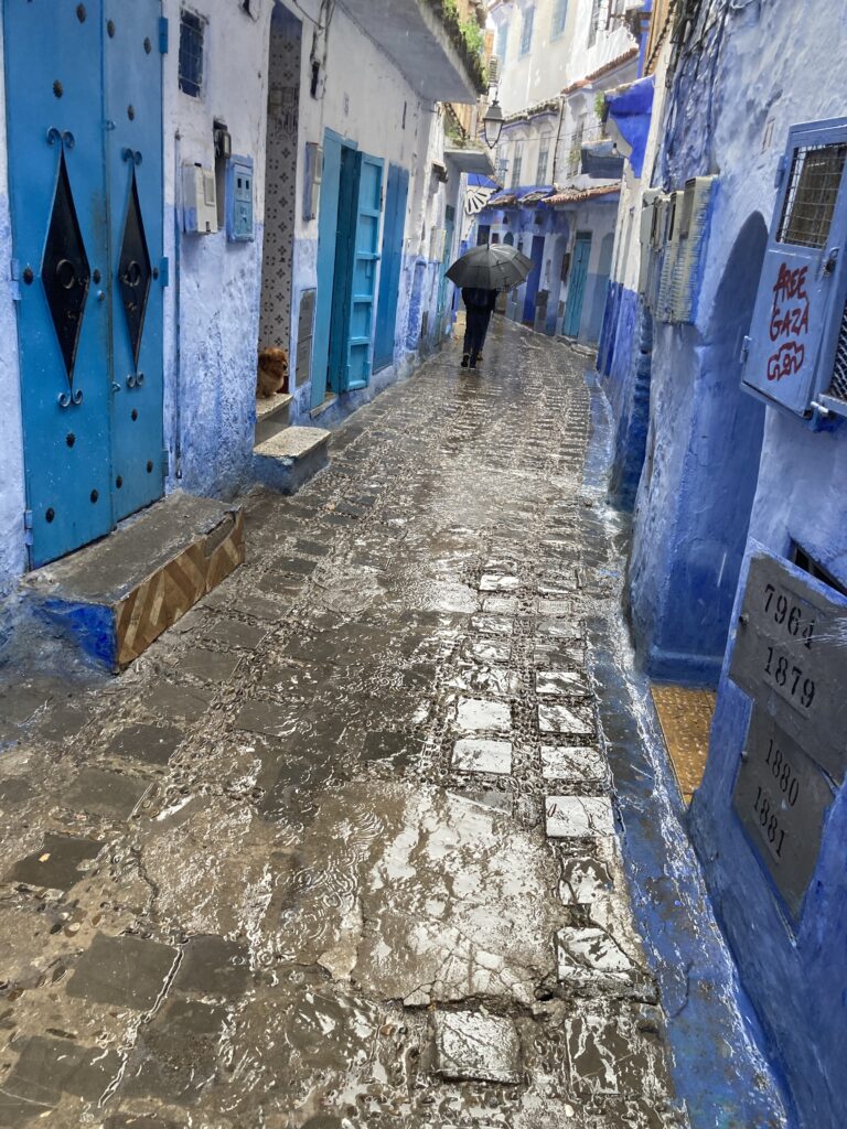 A view in the old medina in Chefchaouen near Rue Sidi Salem