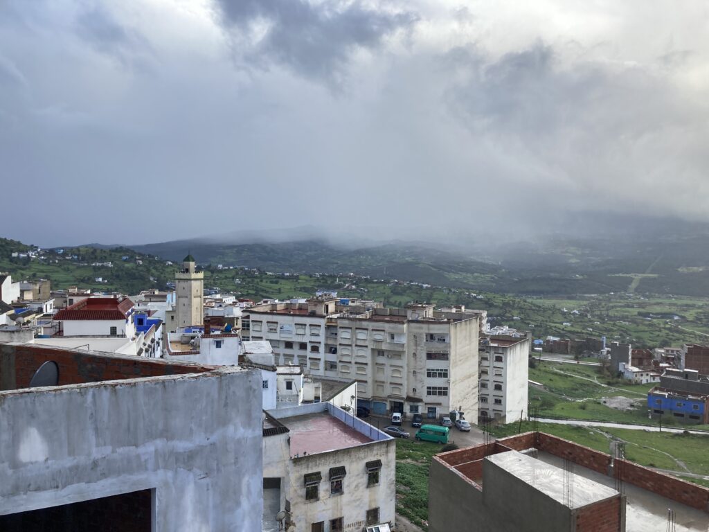 A view from the rooftop terrace of Maison d’hôtes Afassi