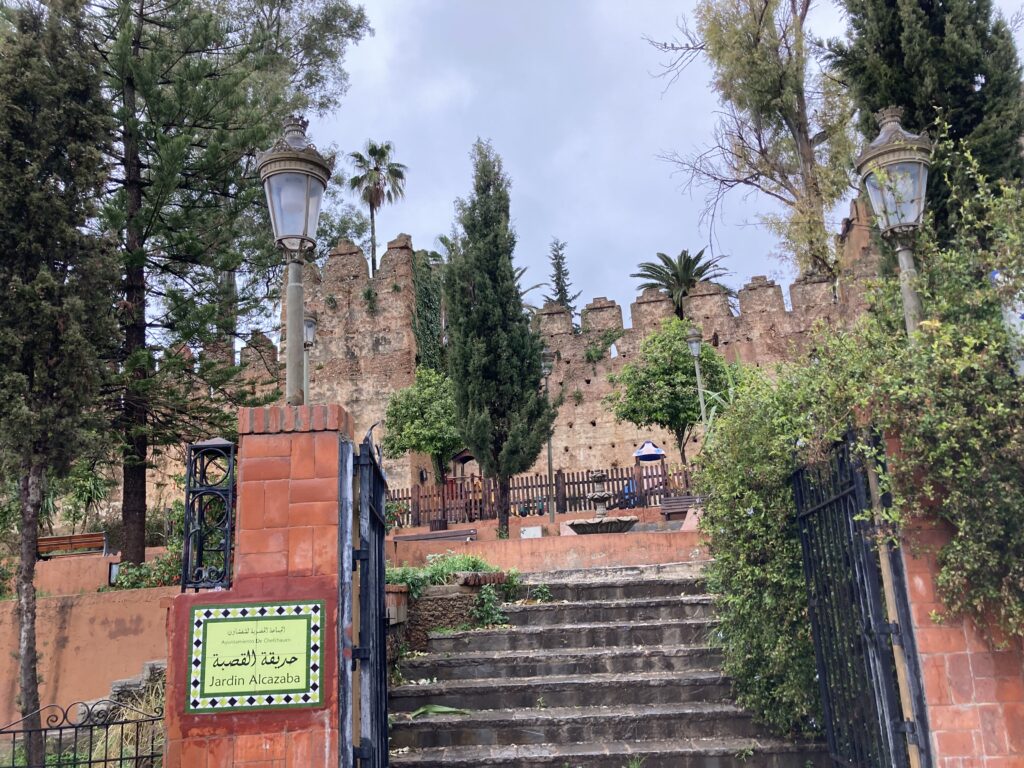 A view of Jardin Alcabaza near the old medina.