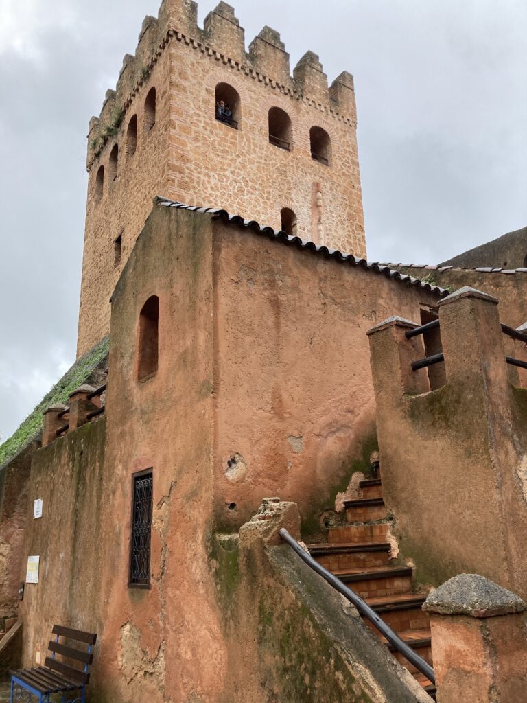 A view of the Portuguese Tower built by Portuguese prisoners in the Kasbah of Chefchaouen