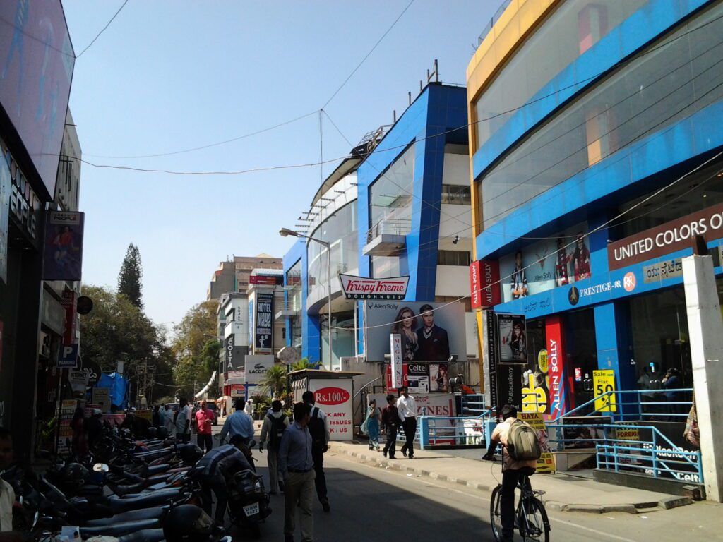 A view near Brigade Road in Bengaluru, Karnataka taken on February 5, 2013