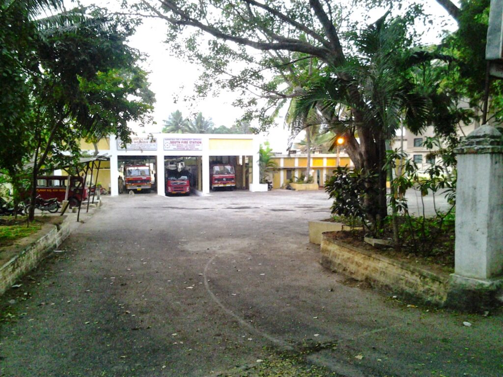 A view of South Fire Station on Field Marshal Road, Bengaluru, Karnataka taken on February 6, 2013