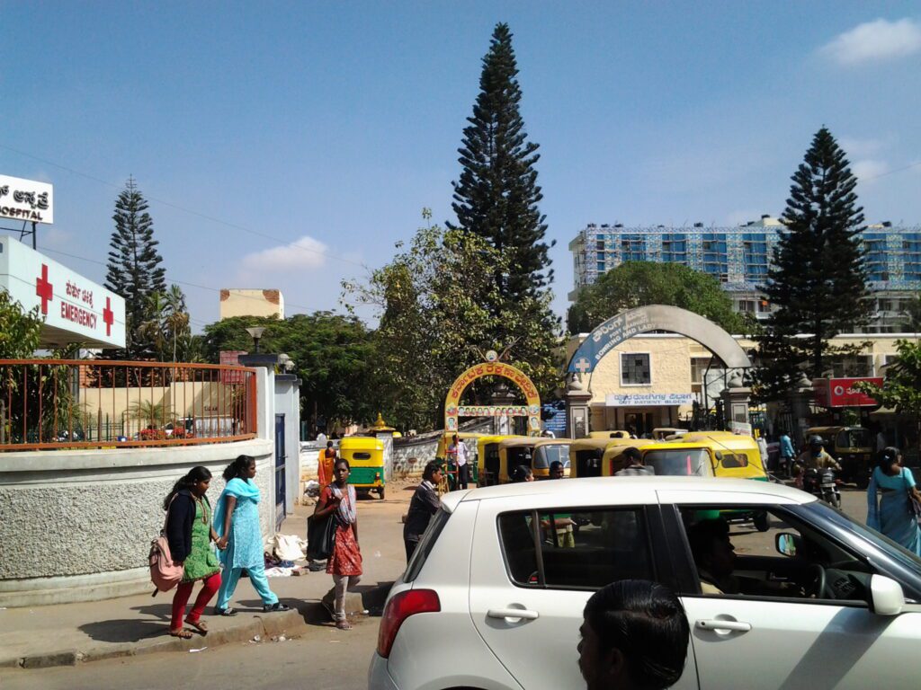 A view of Bowring Hospital in Bengaluru, Karnataka taken on February 6.,2013