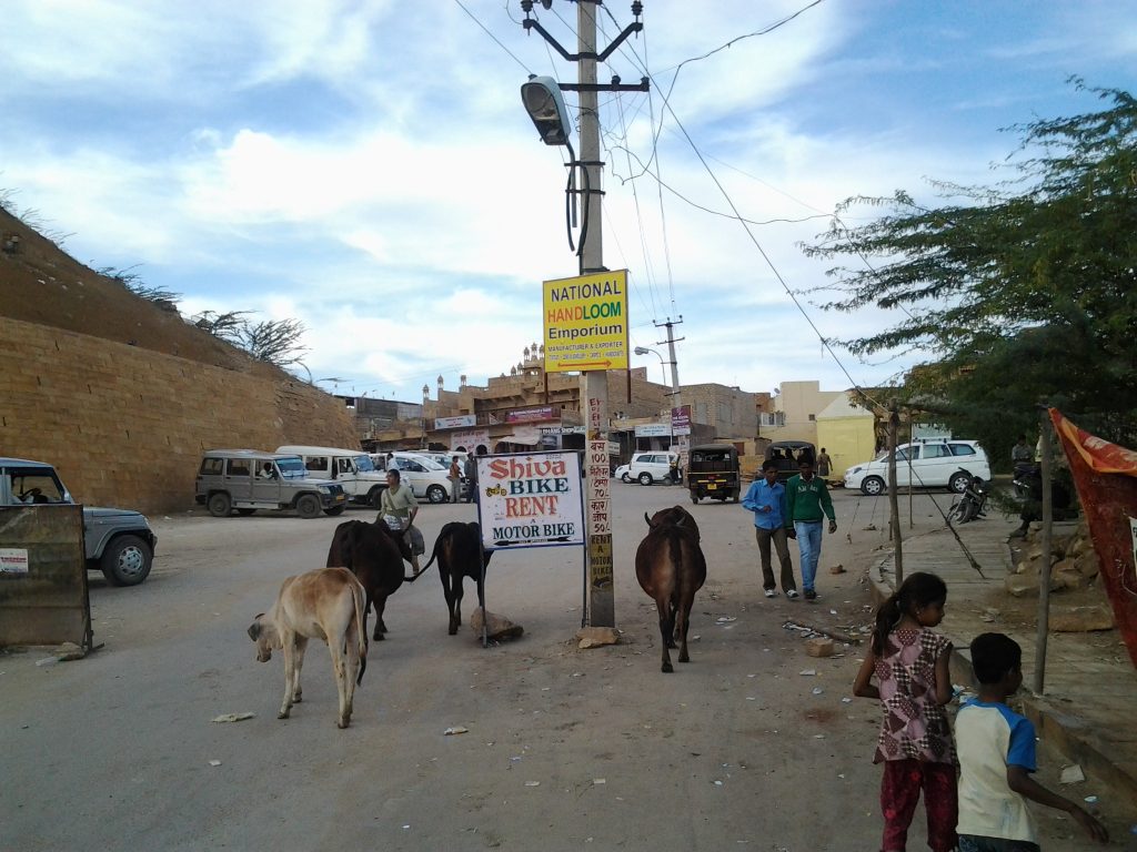 A scene in Jaisalmer, Rajasthan taken February 2013.