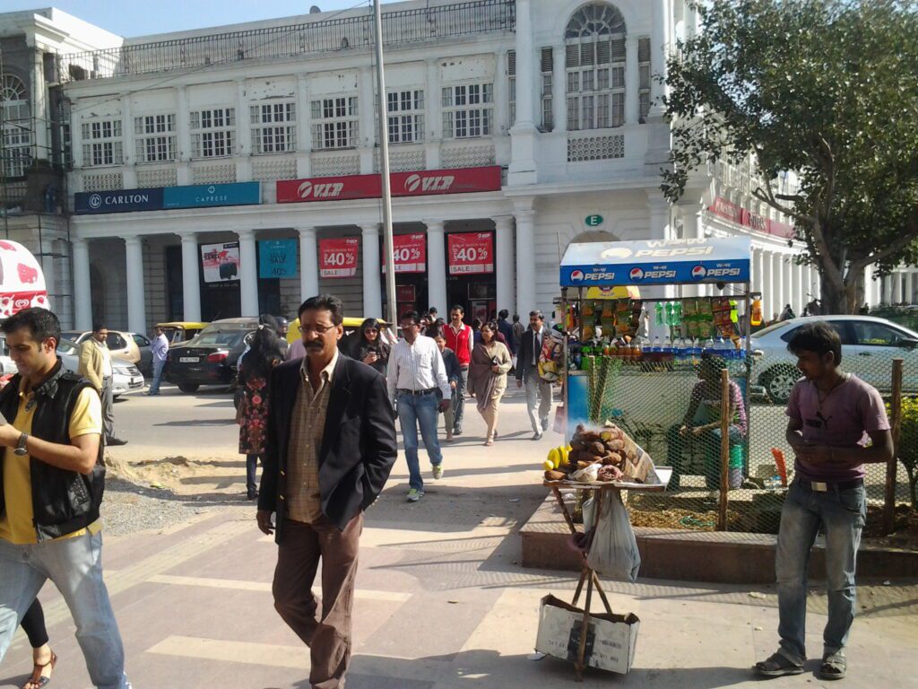 A view at Connaught Place (Rajiv Chowk)