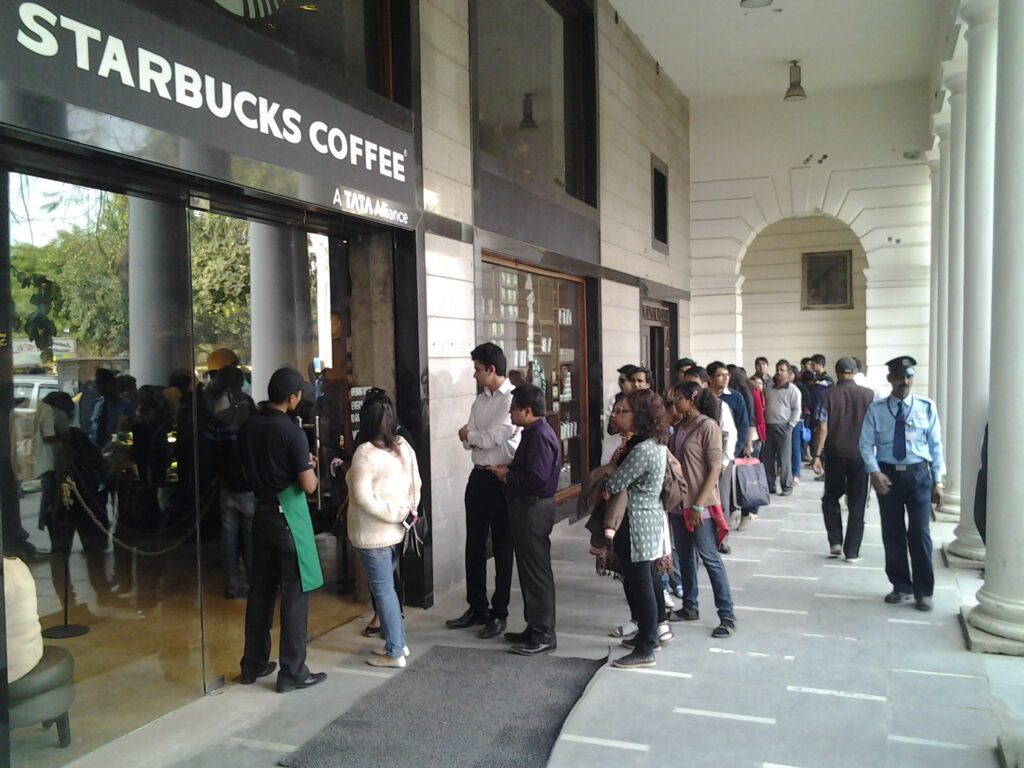 A view at Connaught Place (Rajiv Chowk)