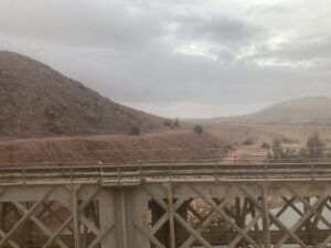 A scene from the train in Machra Ben Abbou