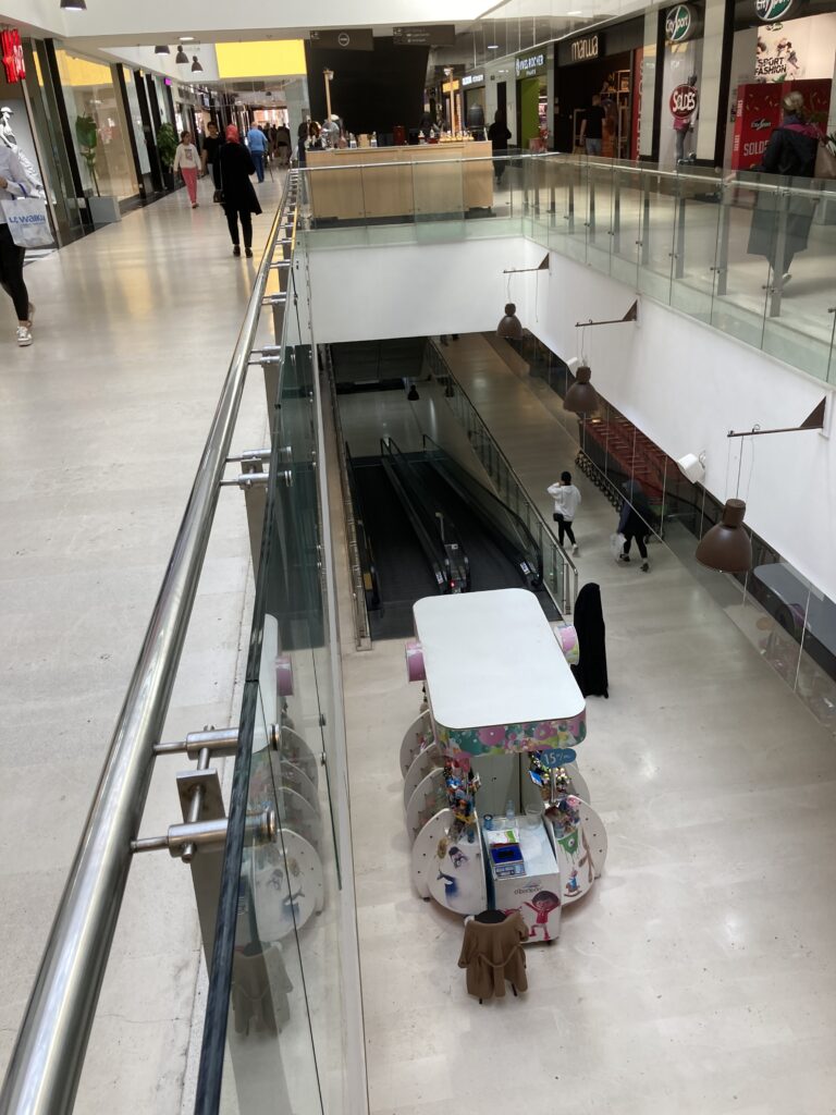 A view inside Carré Eden shopping mall on Avenue Mohammed V