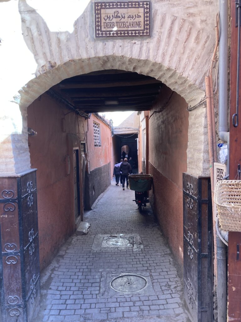 A view of Derb Tizegarine on Rue Dar El Bacha