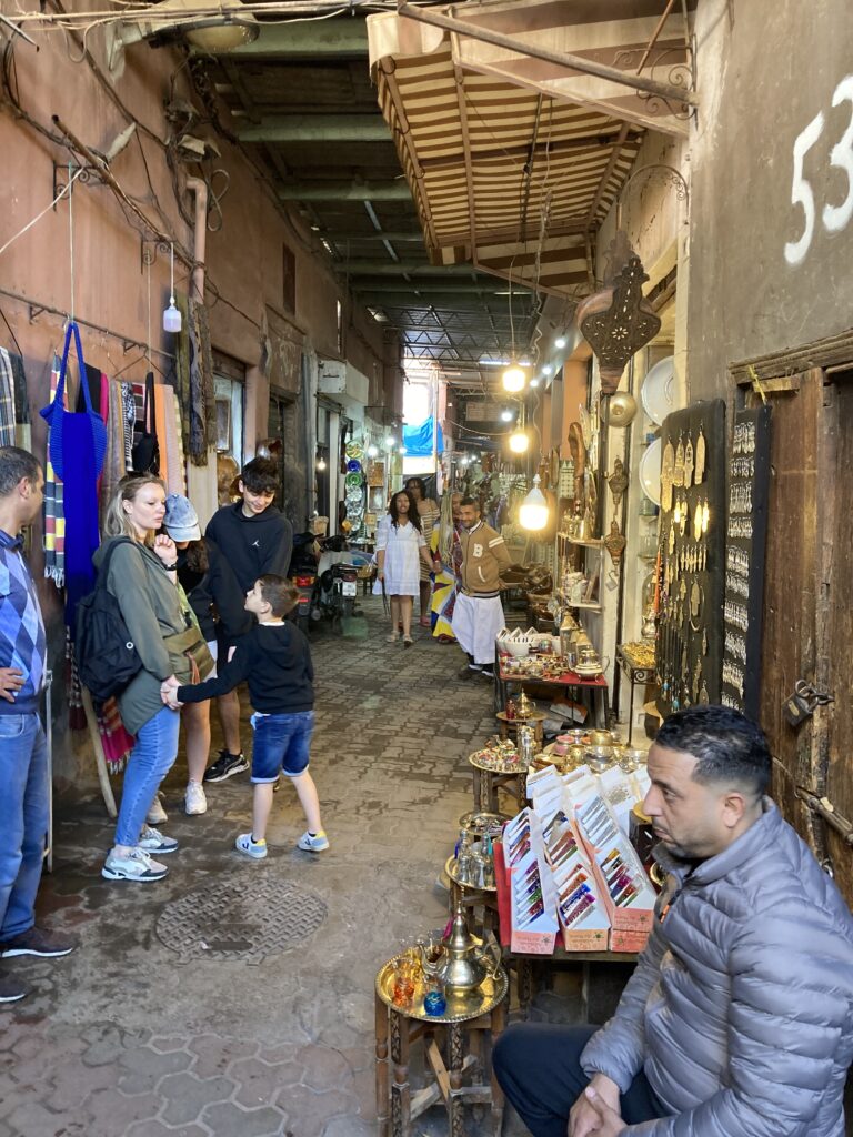 A view on one of the alleys near Derb Mouassine