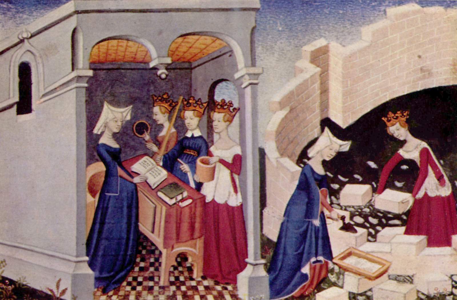 Illumination from the Book of the City of Ladies, Meister der ‘Cité des Dames’