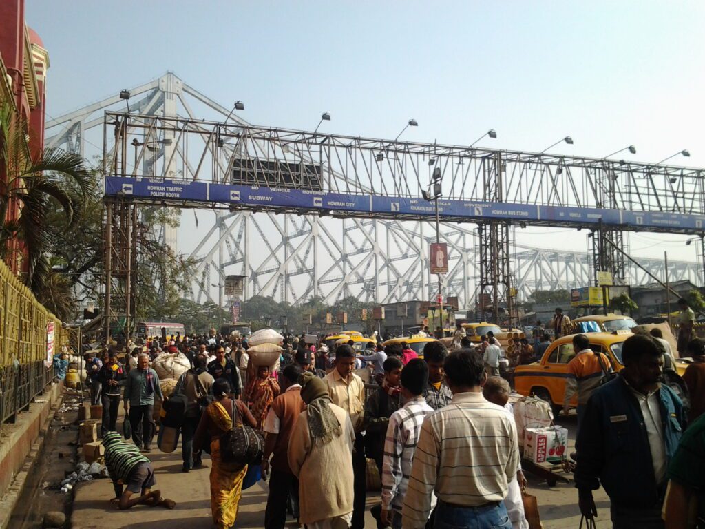 A view of Howrah railway station