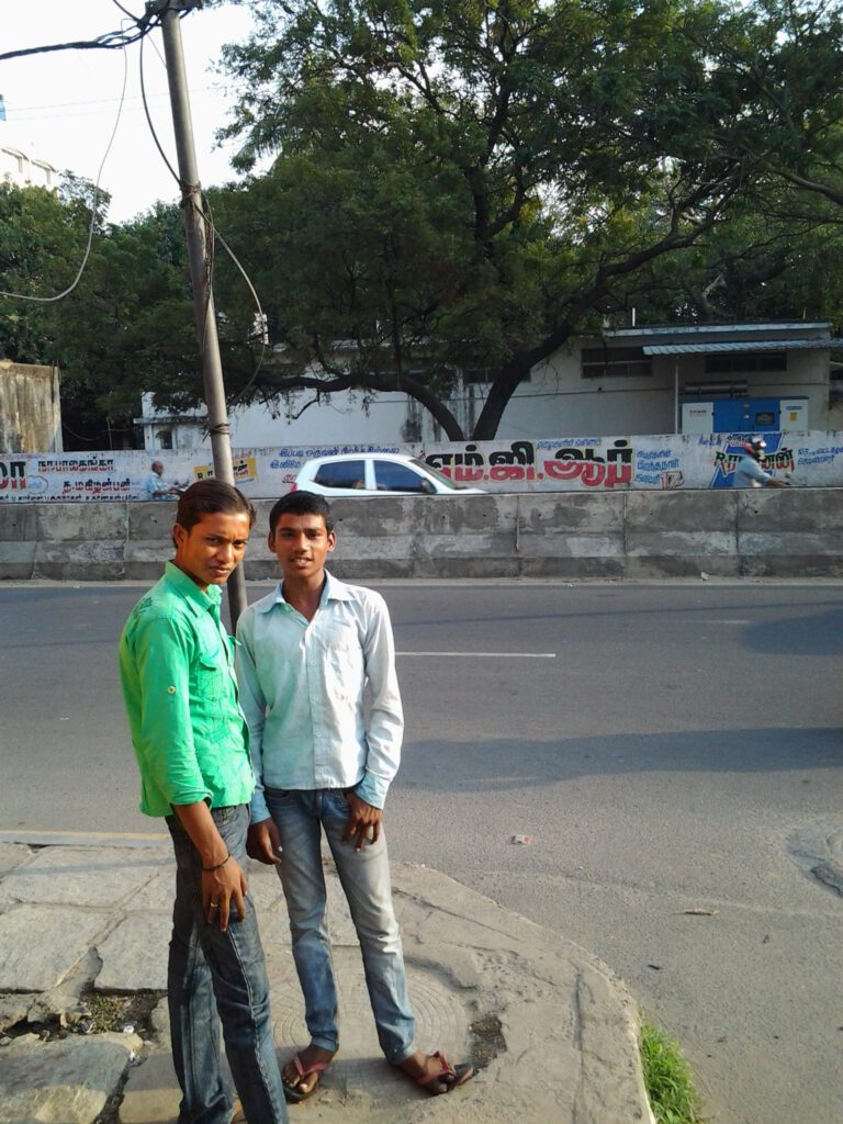 A scene in Chennai, Tamil Nadu, India