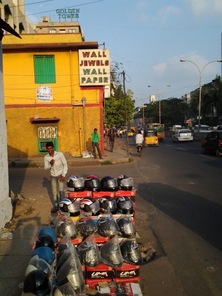 A scene in Chennai, Tamil Nadu, India