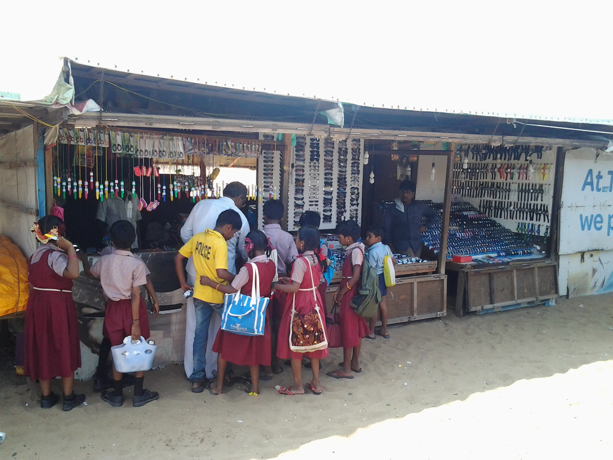 A scene in Chennai, Tamil Nadu, India