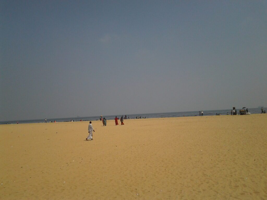 A scene in Chennai, Tamil Nadu, India at Chennai Beach