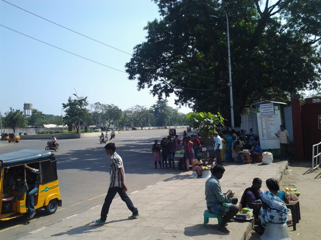 A scene in Chennai, Tamil Nadu, India