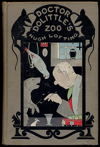 Cover of Doctor Dolittle's Zoo (First Edition, 1925). Public Domain