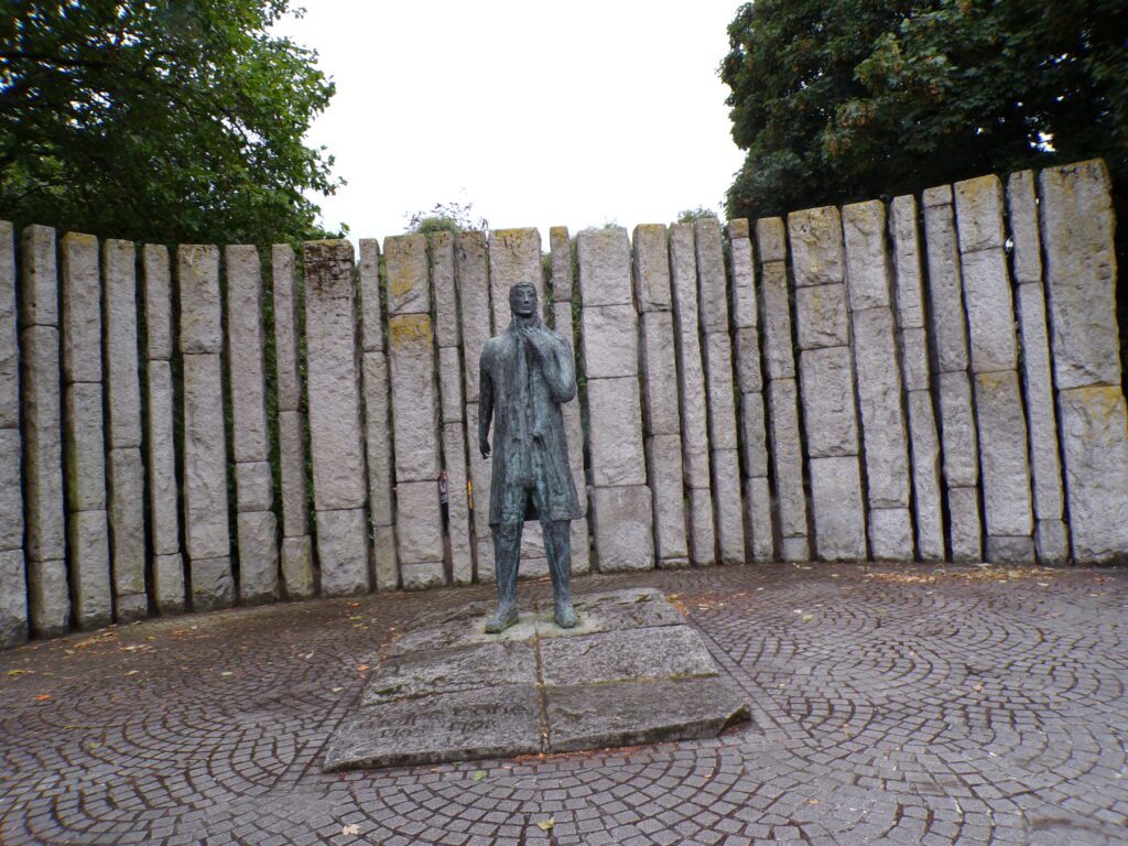 A sculpture in Saint Stephen Park, Dublin, Ireland