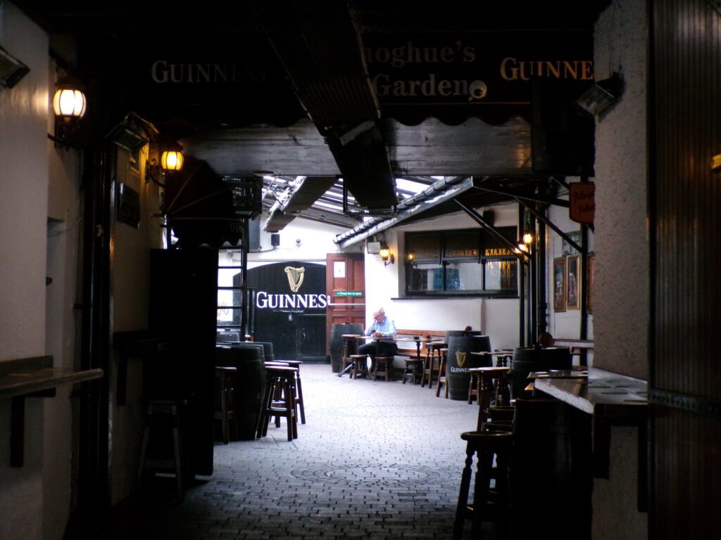 Scene of a pub in Dublin, Ireland