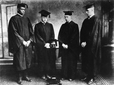 Cap and Skull society members Class of 1919; Paul Robeson at far left.