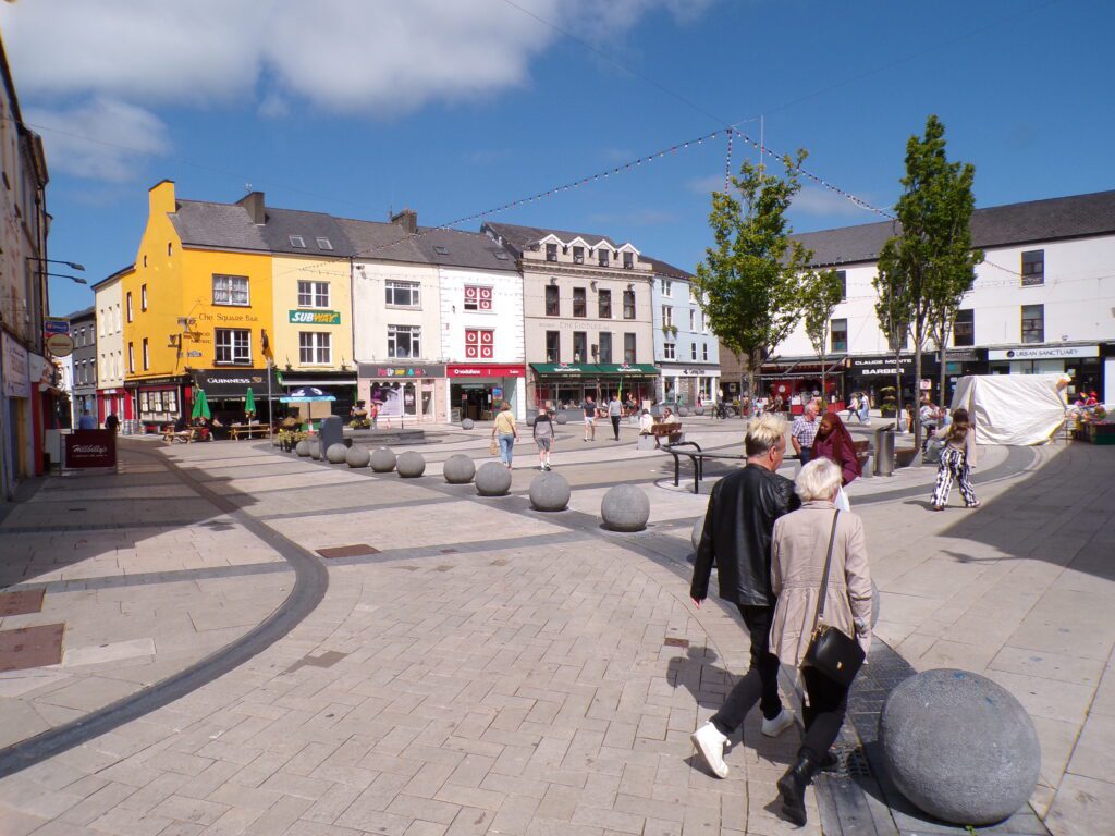 The Town Square in Tralee (Trá Lí), County Kerry (Contae Chiarraí) Ireland (Éire)