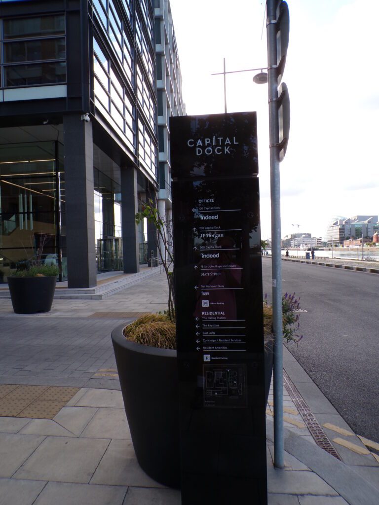 A view near Capital Dock in Dublin