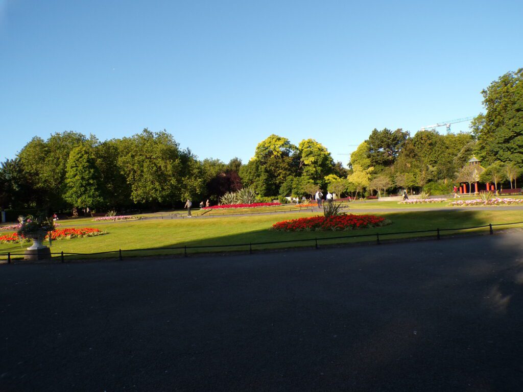 A view of Saint Stephen's Green Park