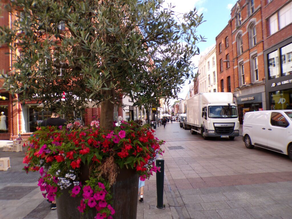 A scene on Grafton Street in Dublin