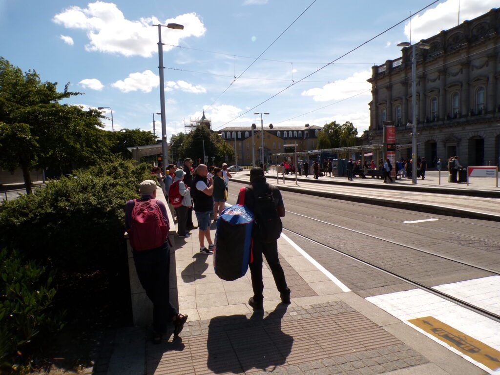 A scene of the Heuston Street Station stop in Dublin