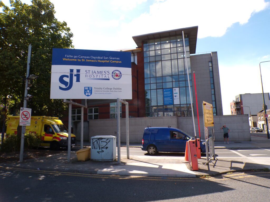 A view near Saint James Hospital in Dublin