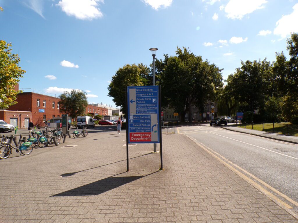 A view near Saint James Hospital in Dublin