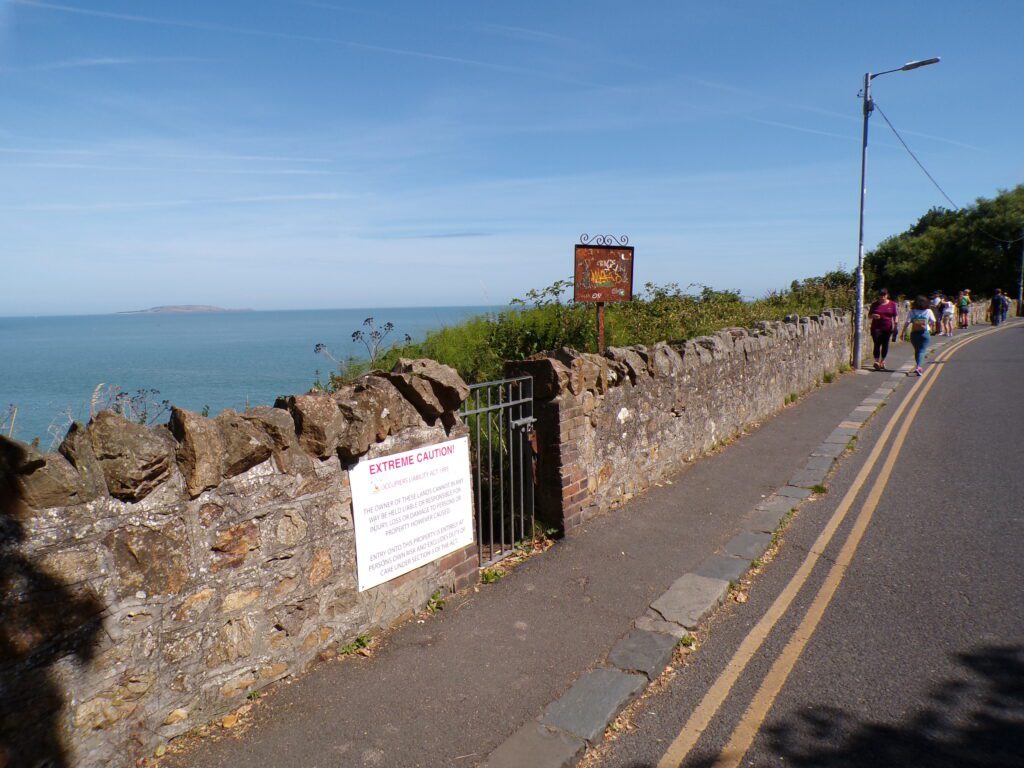 A view on Balscadden Road in Howth