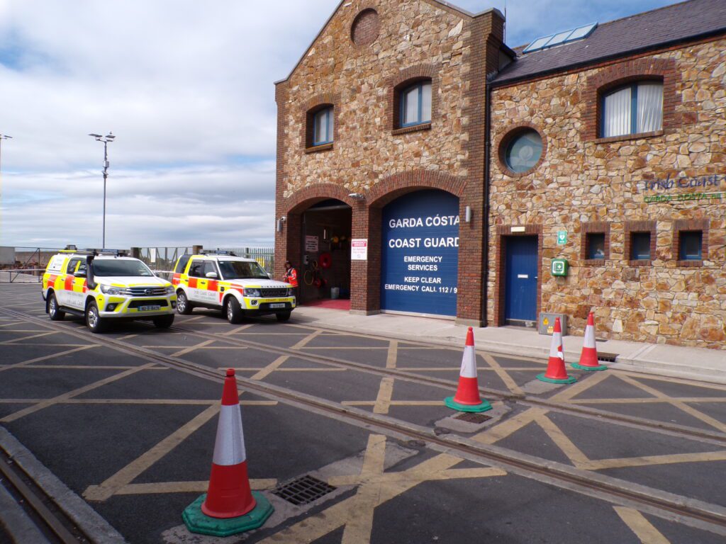 A view of the Coast Guard station in Howth