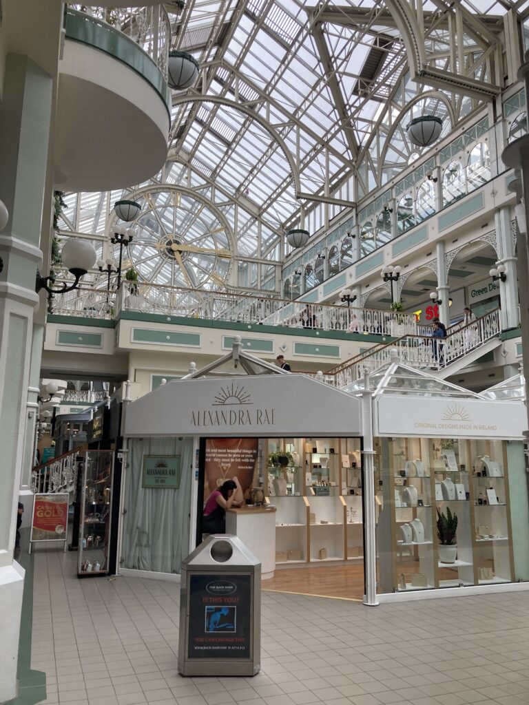 A view inside the Stephen's Green Shopping Centre