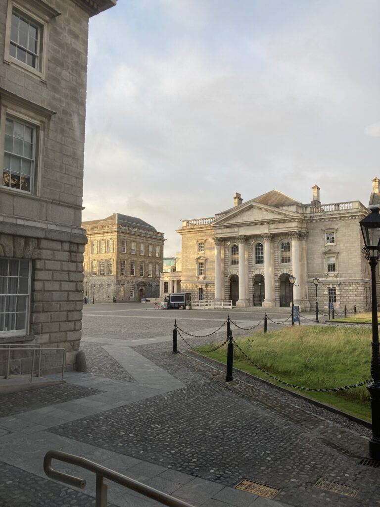 A view of Examination Hall at Trinity College in Dublin