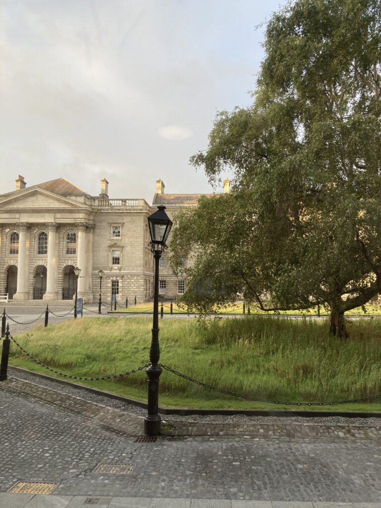 A view of Examination Hall at Trinity College in Dublin