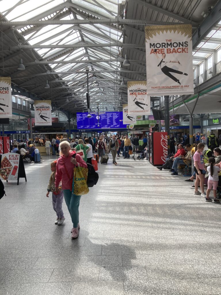 A view inside Heuston Station in Dublin