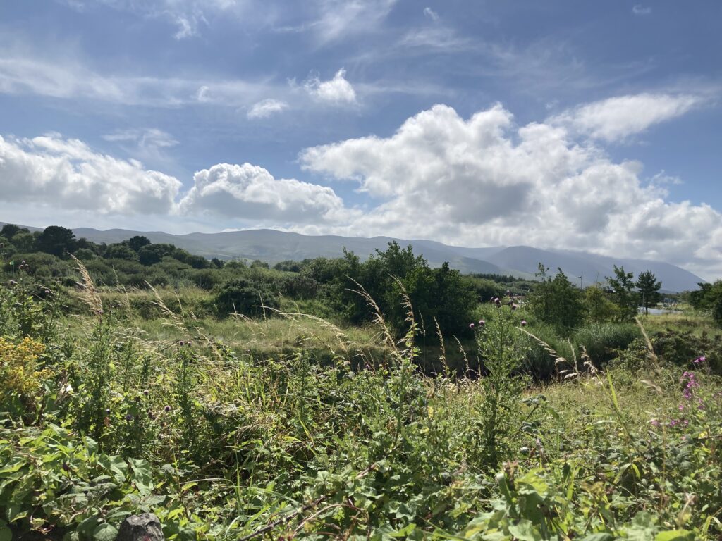 A view of mountains from Tralee, County Kerry, Ireland