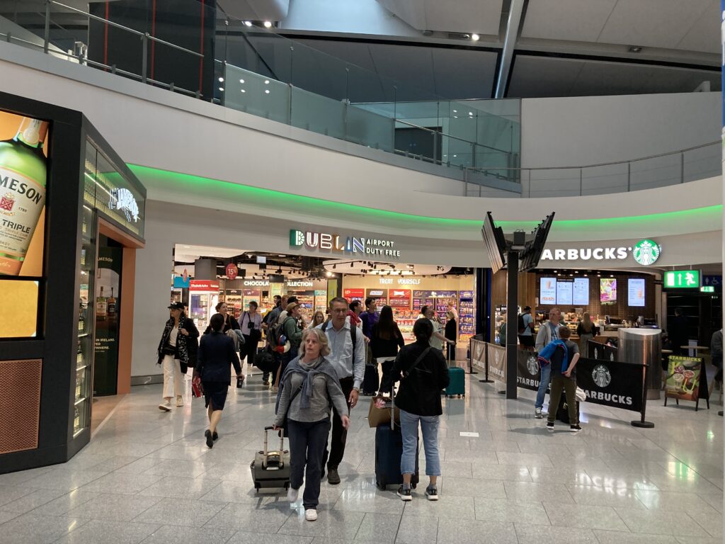 A view inside Dublin Airport