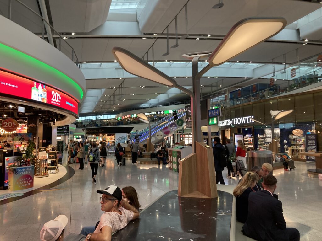 A view inside Dublin Airport